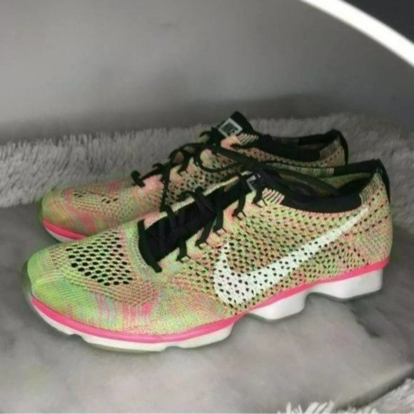 Nike Flyknit Zoom Agility 8 Black Hyper Pink - Picture 8 of 10